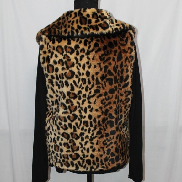 CEJON Faux LEOPARD FUR Vest Large - Picture 6 of 10